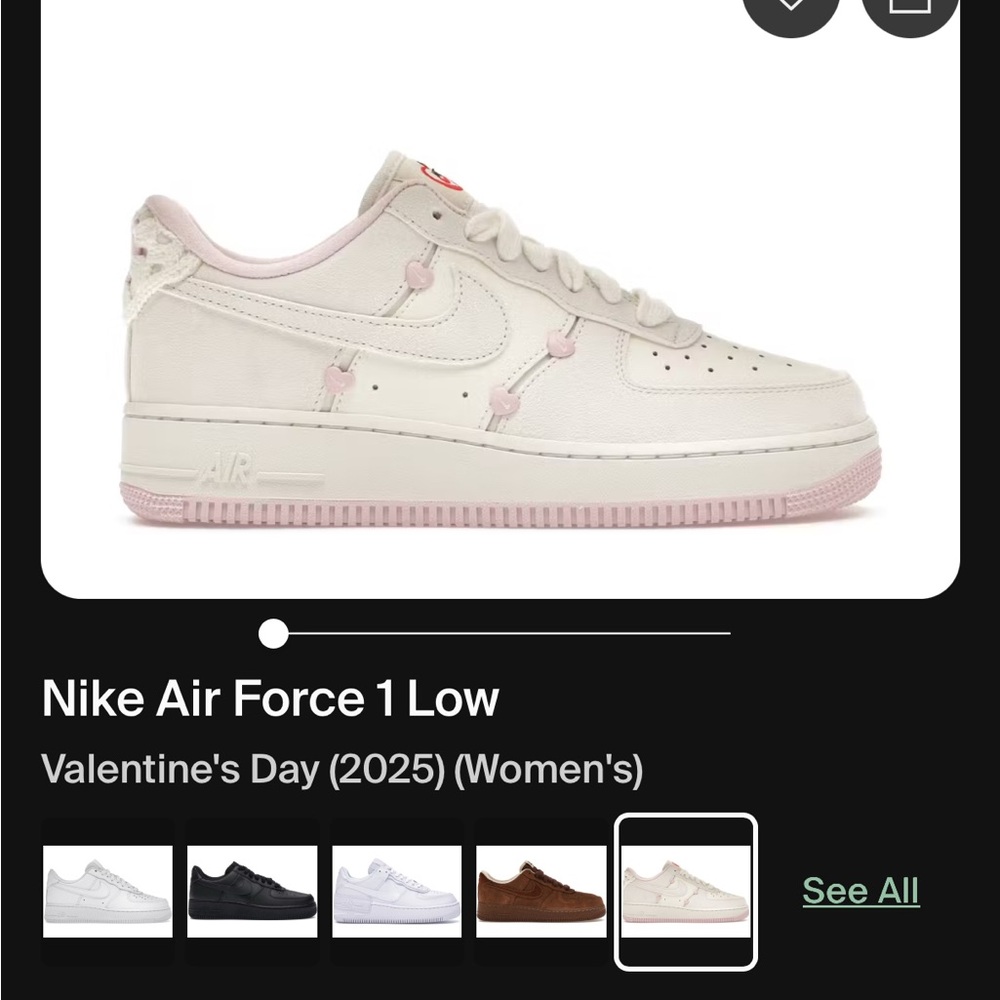 Nike Air Force 1 Low Women's Sneakers - Valentine's day 2025 release
